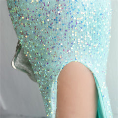 Sequined Split Maxi Dress