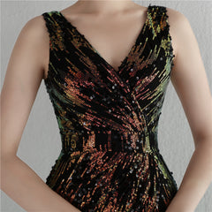 Sequined Split Maxi Dress