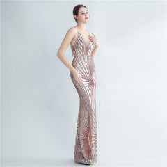 Sequined Split Maxi Dress