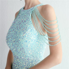 Sequined Split Maxi Dress