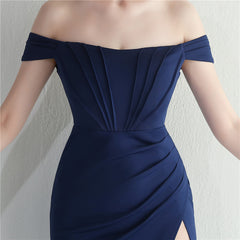 Off-Shoulder Split Maxi Dress