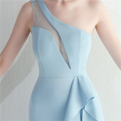 Ruffled One-Shoulder Maxi Dress