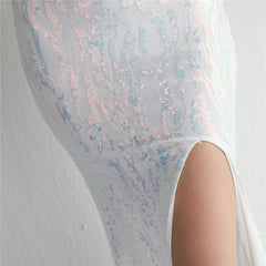 Sequined Fishtail Maxi Dress