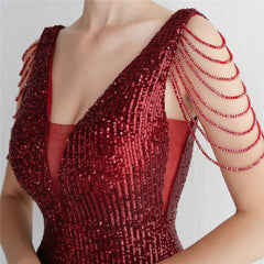 Ombre Sequin Maxi Dress