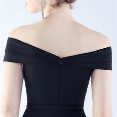 Off-Shoulder Maxi Split Dress