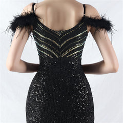 V-Neck Split Maxi Dress