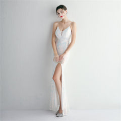 Sequined Fishtail Maxi Dress