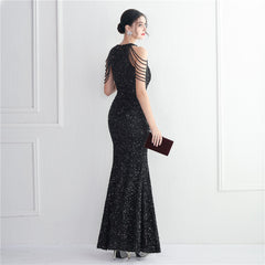 Sequined Split Maxi Dress