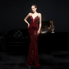 Sequined Fishtail Dress