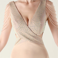 Beaded Cutout Maxi Dress