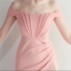 Off-Shoulder Split Maxi Dress