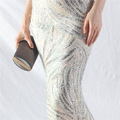 Off-Shoulder Corset Maxi Dress