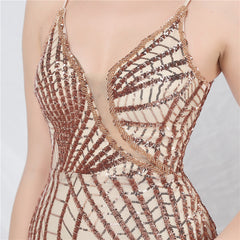 Sequined Split Maxi Dress