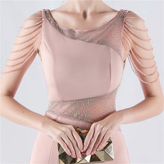 Embroidered Sheer Mesh Maxi Dress