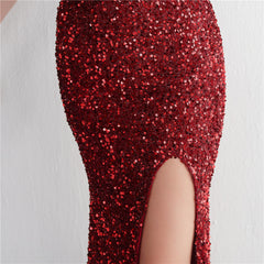 Sequined Split Maxi Dress