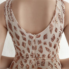 Sequined Fishtail Maxi Dress