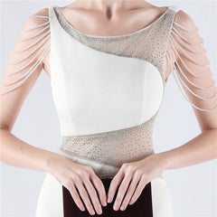 Embroidered Sheer Mesh Maxi Dress