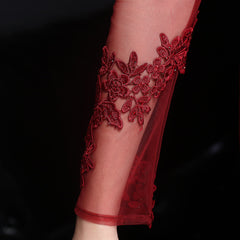 Elegant Lace Diamond Fishtail Dress