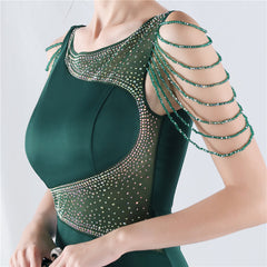 Embroidered Sheer Mesh Maxi Dress