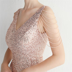 Sequined Fringe Fishtail Maxi Dress