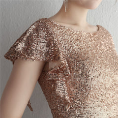 Sequined Split Fishtail Maxi Dress