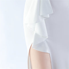 Off-Shoulder Maxi Split Dress