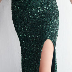 Sequined Split Maxi Dress
