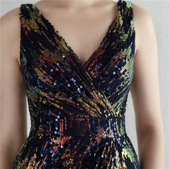 Sequined Split Maxi Dress