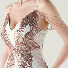 Floral Embroidered Beaded Maxi Dress