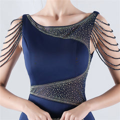 Embroidered Sheer Mesh Maxi Dress