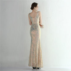 Sequined Split Maxi Dress