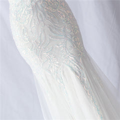 Ostrich Feather Sequined Maxi Dress