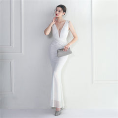 Sequined Fishtail Maxi Dress