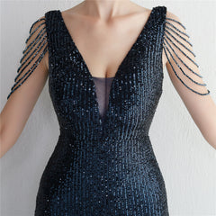 Ombre Sequin Maxi Dress