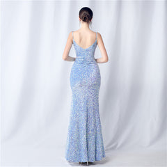 Sequined Fringe Maxi Dress