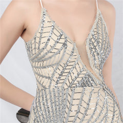 Sequined Split Maxi Dress