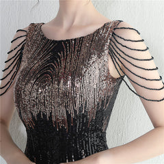 Sequined Fishtail Maxi Dress