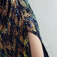Sequined Split Maxi Dress