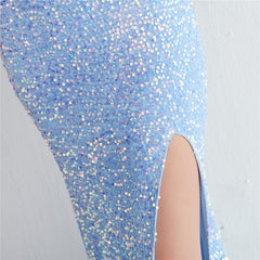 Sequined V-Neck Maxi Dress