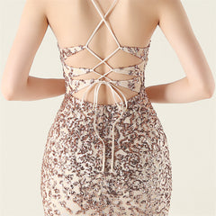 Beaded Embroidery Sequined Maxi Dress