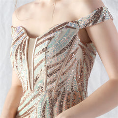 Off-Shoulder Corset Maxi Dress