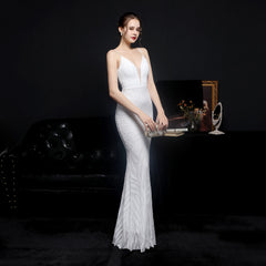 Sequined Fishtail Dress