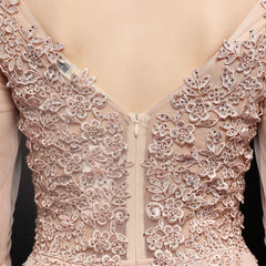 Elegant Lace Diamond Fishtail Dress