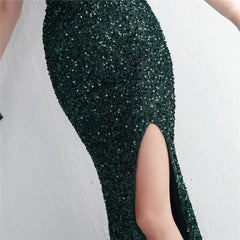 Sequined Fishtail Maxi Dress