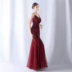 Floral Sequined Maxi Dress