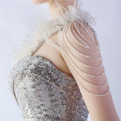 One-Shoulder Sequin Maxi Dress