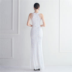 Sequined Split Maxi Dress