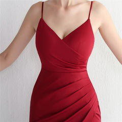 V-Neck Split Fishtail Maxi Dress