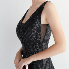 Sequin Fishtail Maxi Dress