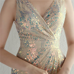 Sequined Split Maxi Dress